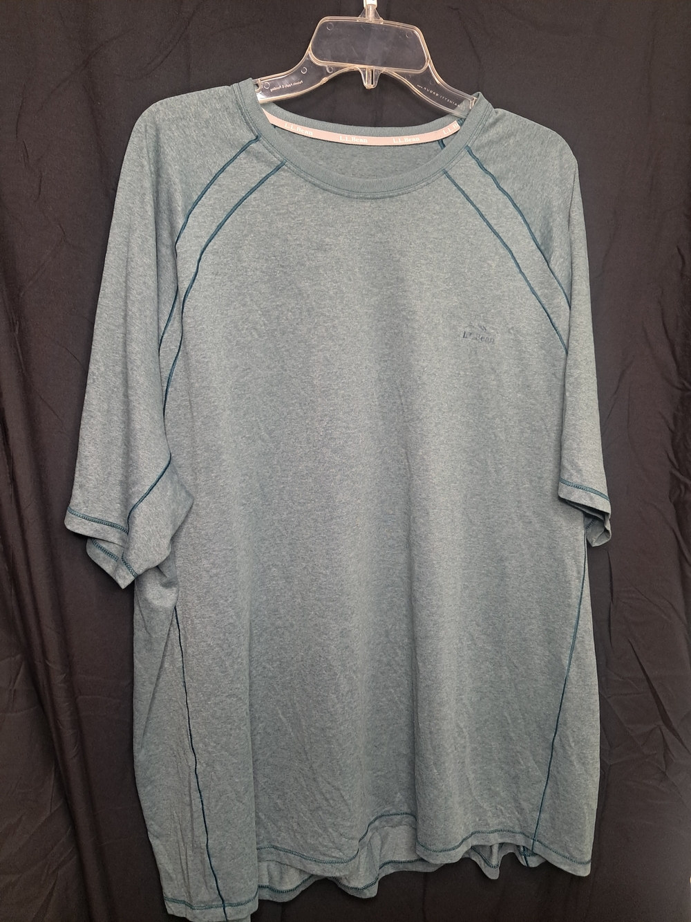 L.L. Bean Men's Heather Teal Short-Sleeve Tee